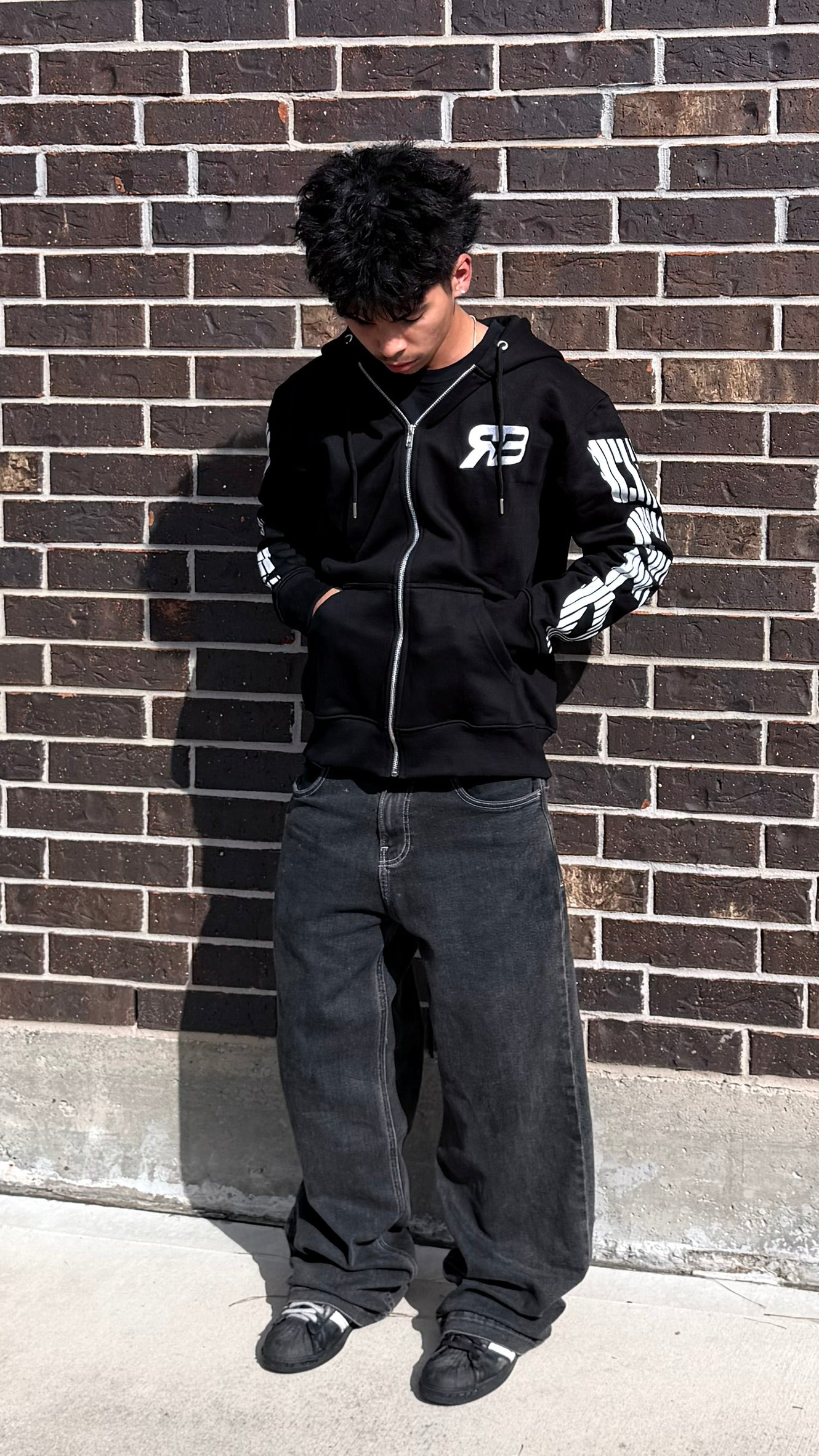 REFLECTED BOLD "SIGNATURE" ZIPUP