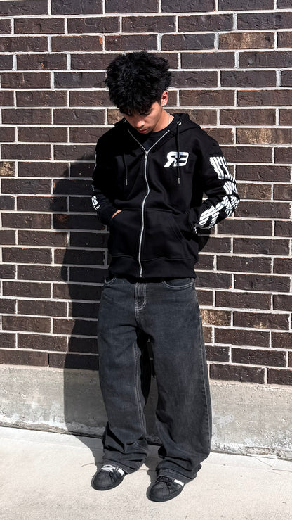 REFLECTED BOLD "SIGNATURE" ZIPUP