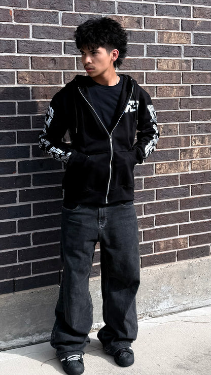 REFLECTED BOLD "SIGNATURE" ZIPUP